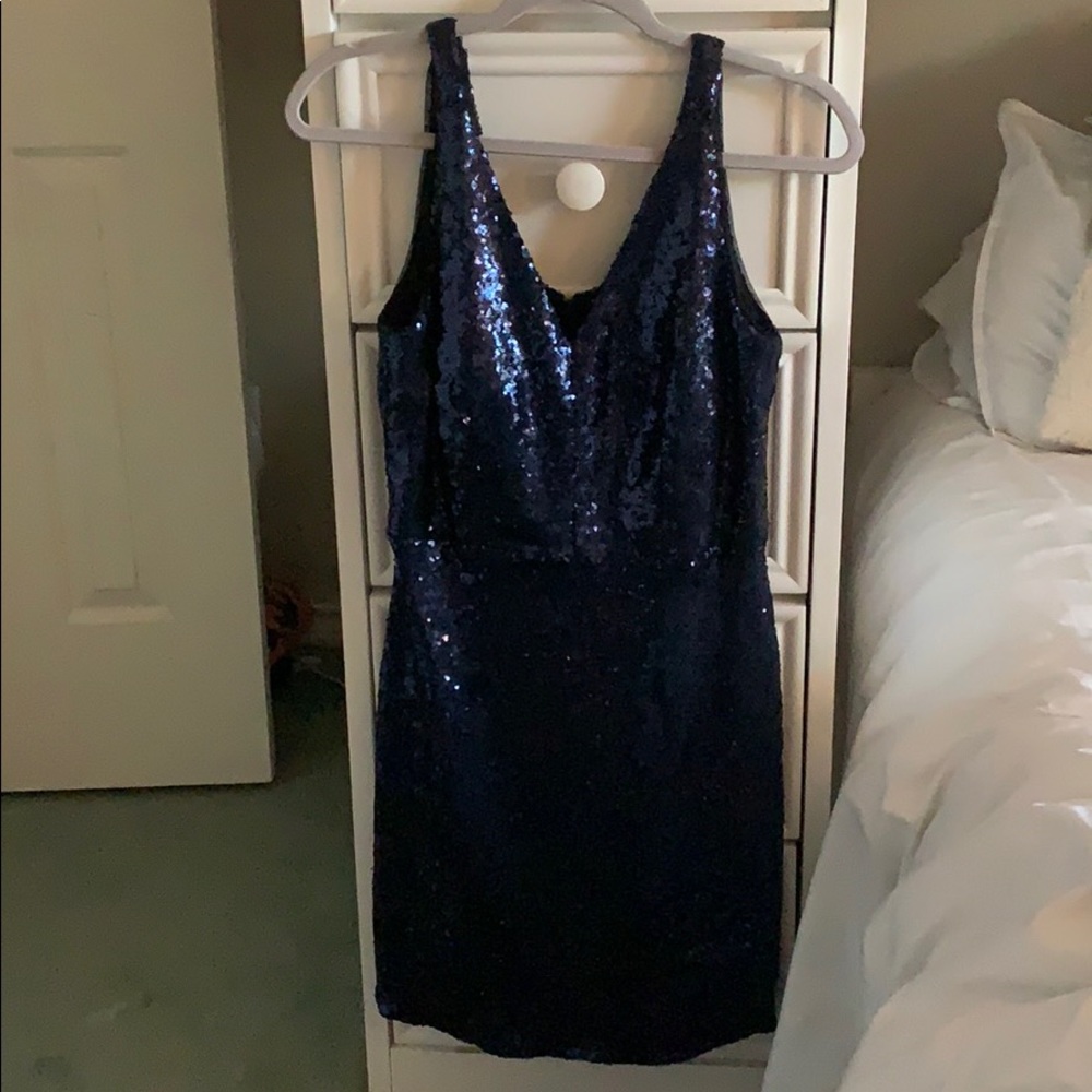Cute short sparkly navy dress (worn once)
